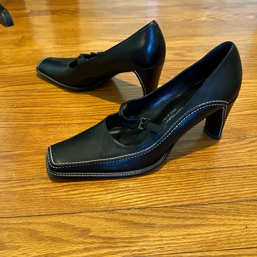 Studio SPIGA black heels, Size 7 1/2 - 8 M, 3 inches heel